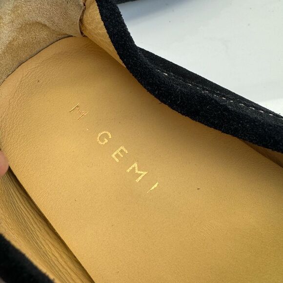 M Gemi Italian Black Suede Loafers 42 Men’s 9 - Picture 6 of 7